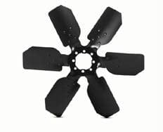 Black fan on white background