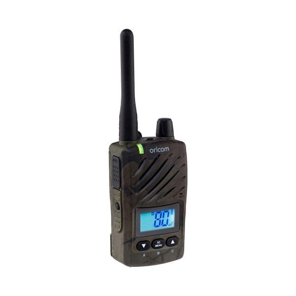 UHF CB Handheld 2-Way Radio - 80Ch. 5W Waterproof IP67 Portable Camo Ed.