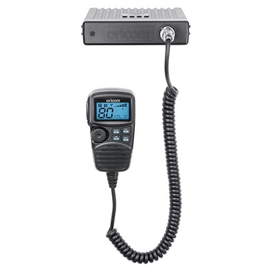 UHF CB Mobile 2-Way Radio - 80Ch. 5W Dual Receive Speaker Microphone