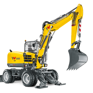 EW100 Wheeled Excavator - Incl. Easy Lock Hitch