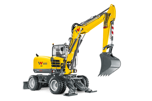 EW100 Wheeled Excavator - Incl. Easy Lock Hitch