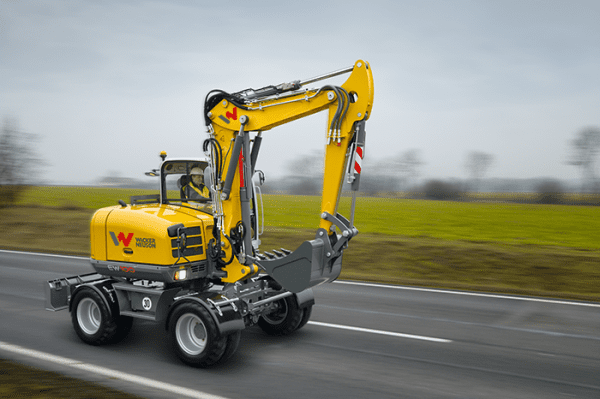 EW100 Wheeled Excavator - Incl. Easy Lock Hitch