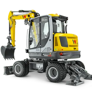 EW65 Wheeled Excavator - Incl. Easy Lock Hitch