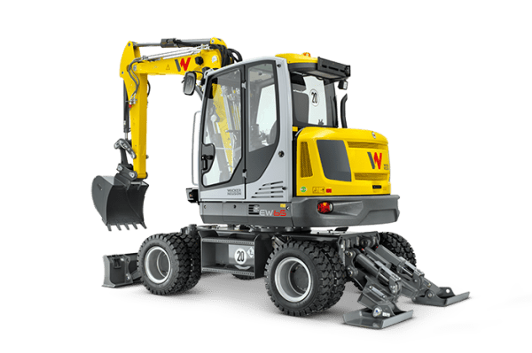 EW65 Wheeled Excavator - Incl. Easy Lock Hitch