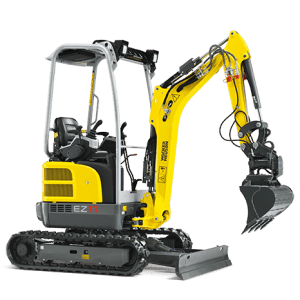 EZ17 Tracked Excavator - Zero Tail Swing - Including Easy Lock Hitch