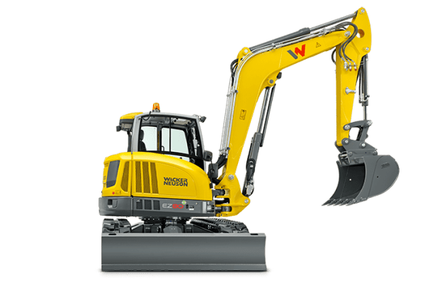 EZ80 Tracked Excavator - Zero Tail Swing - Incl Easy Lock Hitch