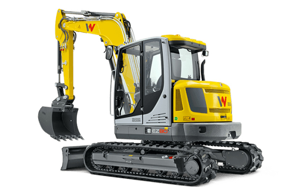 EZ80 Tracked Excavator - Zero Tail Swing - Incl Easy Lock Hitch