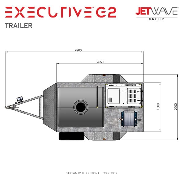Jetwave Executive G2 High Pressure Water Trailer