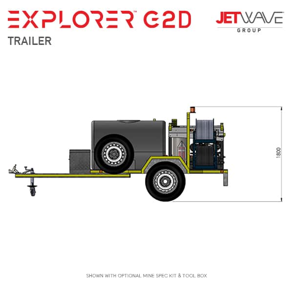 Jetwave Explorer G2D High Pressure Water Trailer