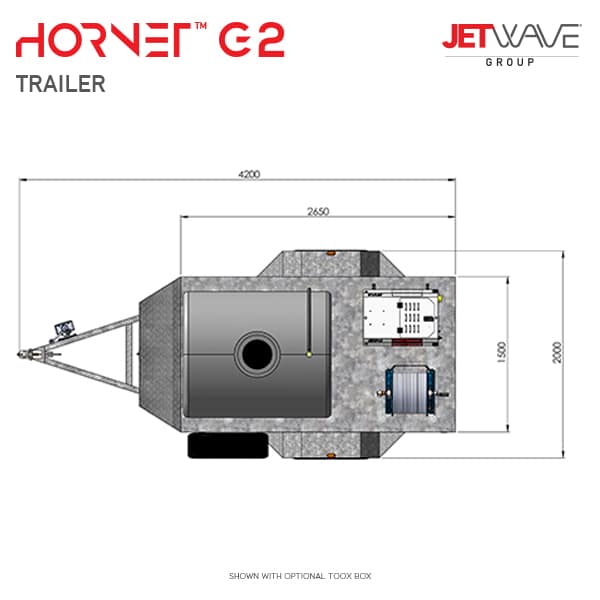 Jetwave Hornet G2 High Pressure Water Trailer