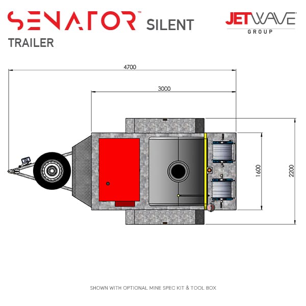 Jetwave Senator Silent High Pressure Water Trailer