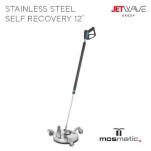 Jetwave 12'' Stainless Steel Self Recovery Flat Surface Cleaner